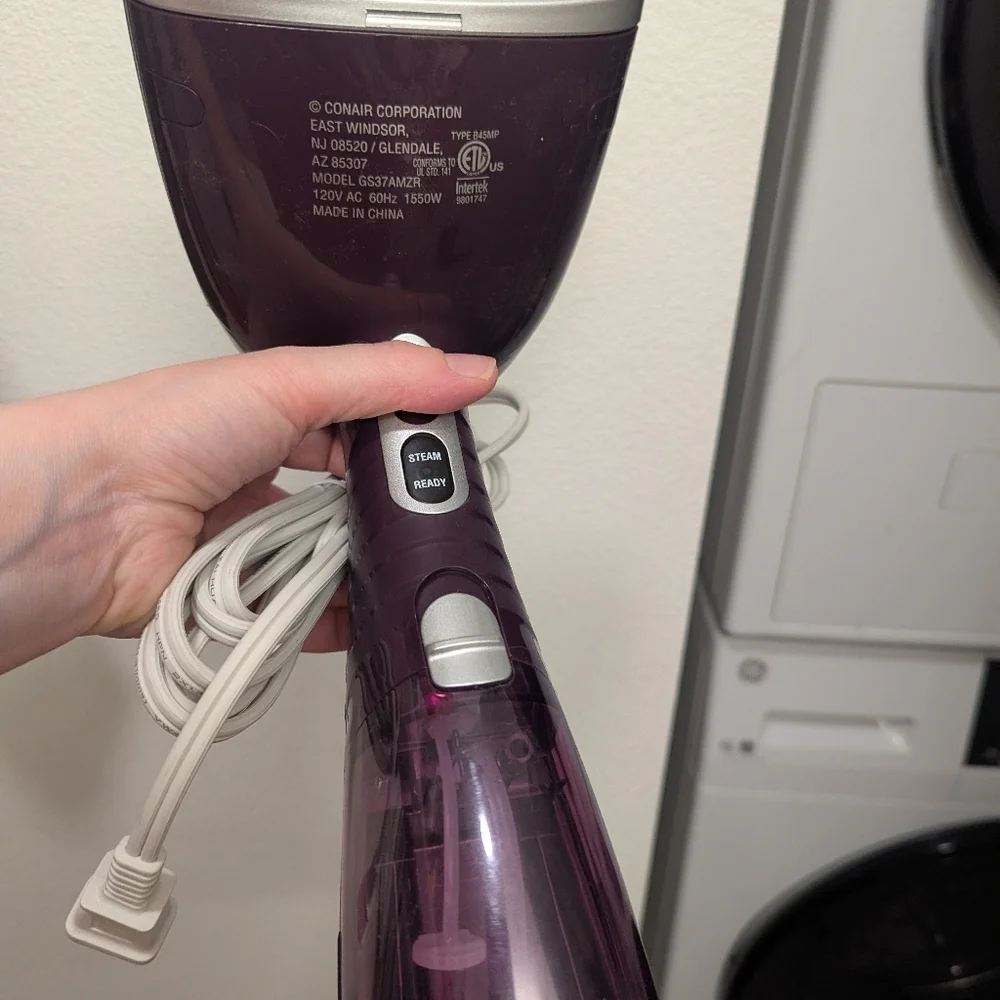 Conair Purple Handheld Garment Steamer - Picture 2 of 5